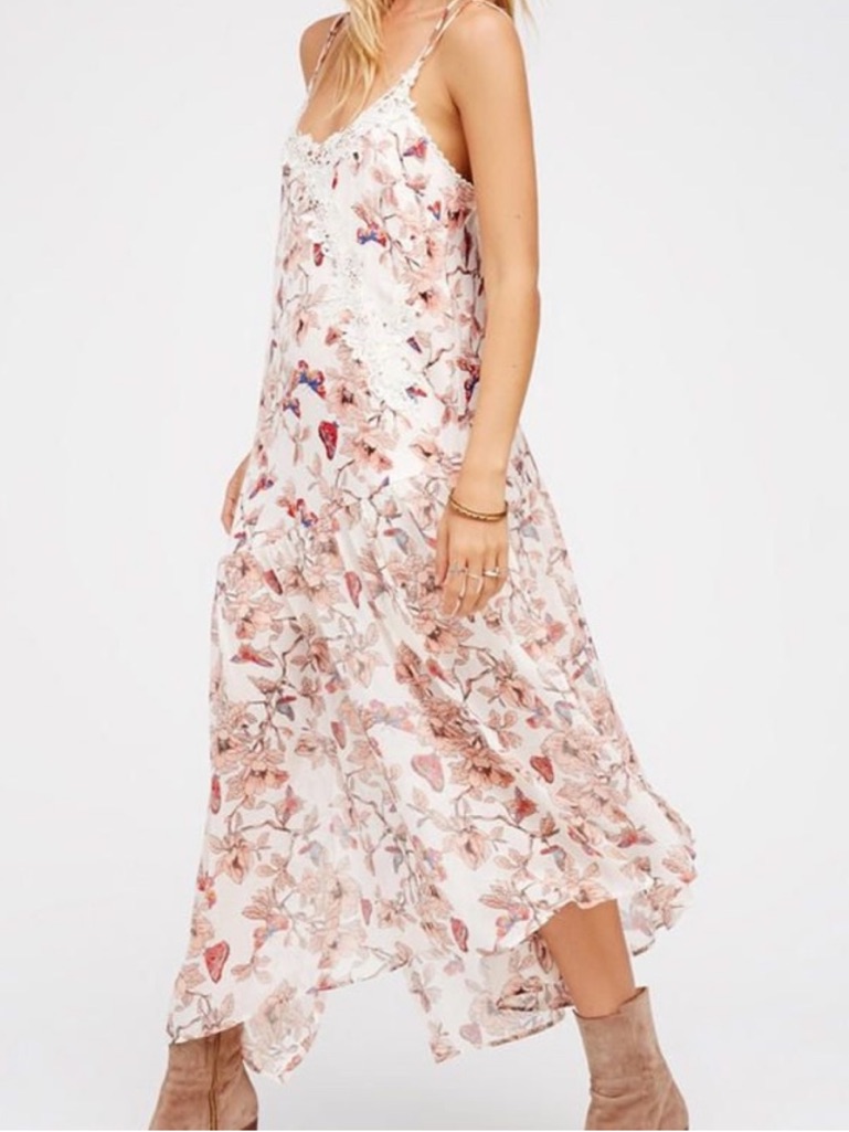 Rare! Free People Just Like Honey Midi Slip Dress
